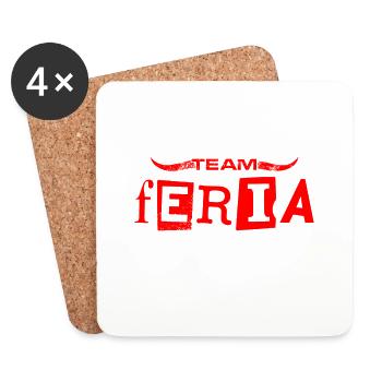 Team Feria - Coasters (set of 4) - white - Front