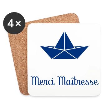 MISTRESS. THANK YOU. THANK YOU MISTRESS - Coasters (set of 4) - white - Front