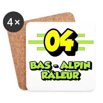 Grumbling Alpine Bottom - Coasters (set of 4) - white - Front