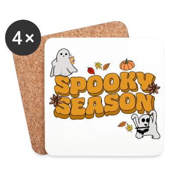 halloween spooky season - Untersetzer (4er-Set) - Weiß - Vorne