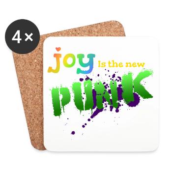 Joy is the new punk - Untersetzer (4er-Set) - Weiß - Vorne
