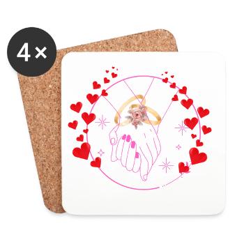 Maries, éternellement Nous - Dessous de verre (lot de 4) - blanc - Devant