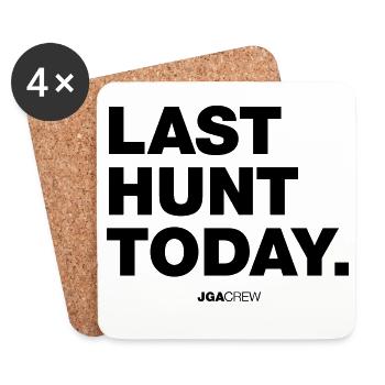 Letzte Jagd heute (JGA - Jungesellenabschied) - Untersetzer (4er-Set) - Weiß - Vorne