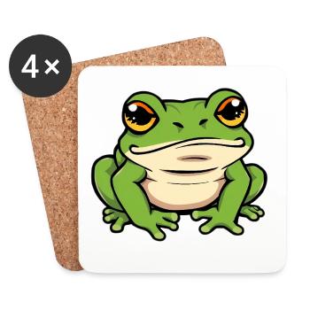 Frog - Coasters (set of 4) - white - Front