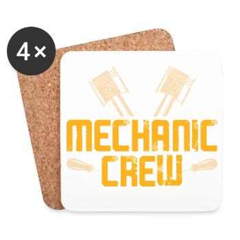 KFZ Mechaniker Mechatroniker Schrauber Geschenk - Untersetzer (4er-Set) - Weiß - Vorne