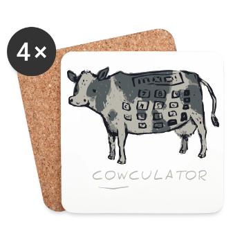 Math Nerd Students University Professor Mathematics - Coasters (set of 4) - white - Front