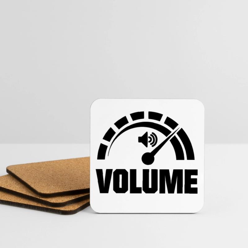 Volume knob pointer Coasters (set of 4)