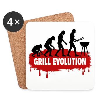 Grill Evolution - Untersetzer (4er-Set) - Weiß - Vorne