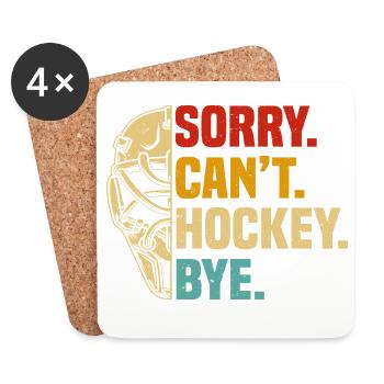HOCKEY - Untersetzer (4er-Set) - Weiß - Vorne