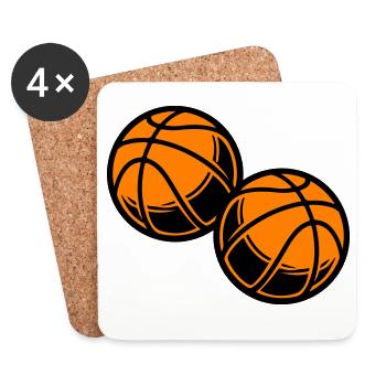 Basketball Symbol Team - Coasters (set of 4) - white - Front