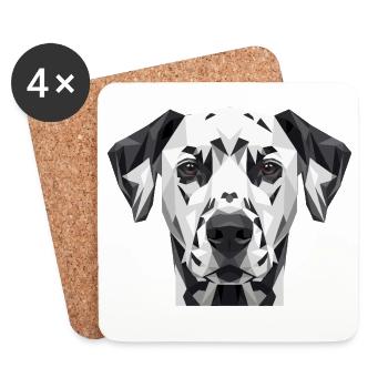 Dalmatian Dog Lover I Love Dalmatians - Coasters (set of 4) - white - Front