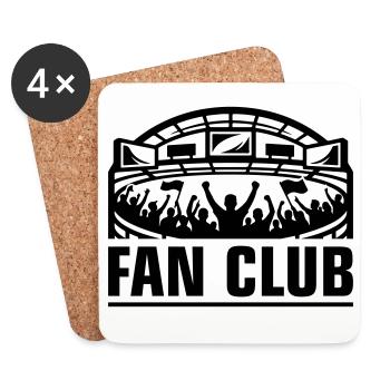 Stade du Fan Club - Dessous de verre (lot de 4) - blanc - Devant