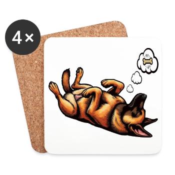 Malinois Belgian Shepherd Malinois Owner - Coasters (set of 4) - white - Front