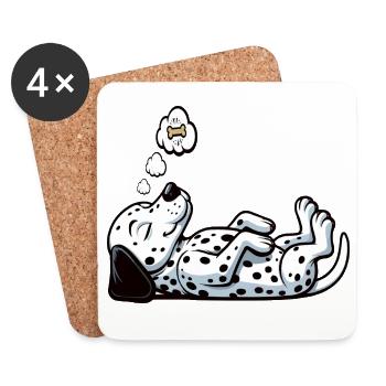 Dalmatians Dalmatian Keepers Dalmatian Owners - Coasters (set of 4) - white - Front