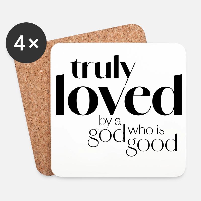 TrulyLoved - Coasters (set of 4) - white