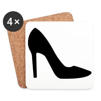 High Heels - Untersetzer (4er-Set) - Weiß - Vorne