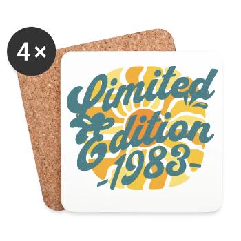 Édition limitée anniversaire 1983 - Dessous de verre (lot de 4) - blanc - Devant