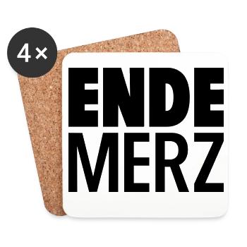 Ende Merz - Untersetzer (4er-Set) - Weiß - Vorne