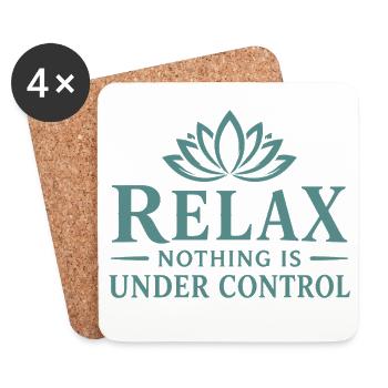 Relax Lotusblüte Control - Untersetzer (4er-Set) - Weiß - Vorne