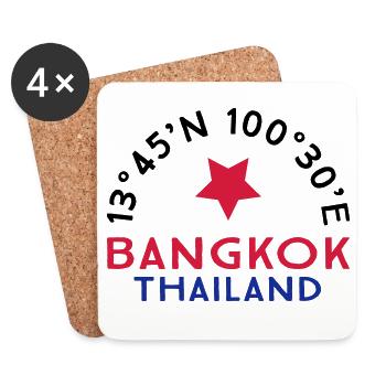 Bangkok - Untersetzer (4er-Set) - Weiß - Vorne