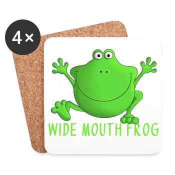 Grenouille qui rit - Dessous de verre (lot de 4) - blanc - Devant