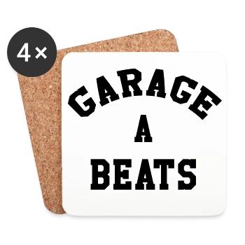 Garage A Beats - Dessous de verre (lot de 4) - blanc - Devant