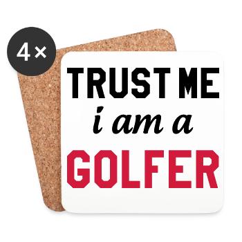 Golf - Coasters (set of 4) - white - Front
