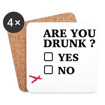 funny toast - Coasters (set of 4) - white - Front