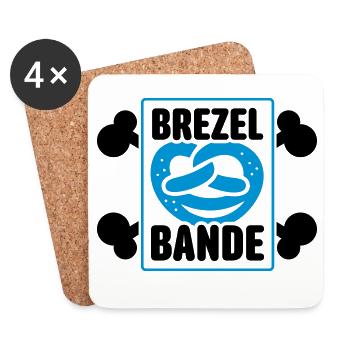 brezel bande - Untersetzer (4er-Set) - Weiß - Vorne