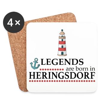 Tolles Design von Heringsdorf - Untersetzer (4er-Set) - Weiß - Vorne