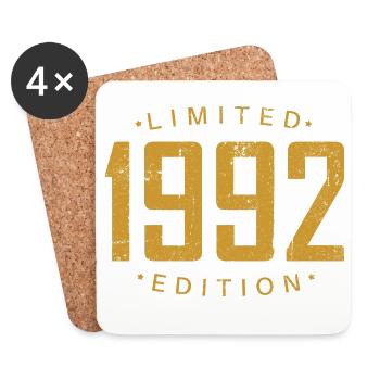 1992 Édition limitée or - Dessous de verre (lot de 4) - blanc - Devant
