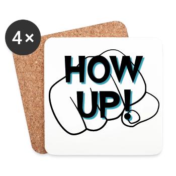 Get out! - Coasters (set of 4) - white - Front