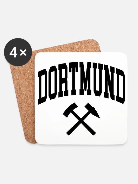 Dortmund - Untersetzer (4er-Set) - Weiß