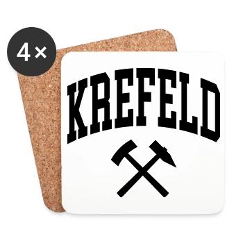 Krefeld - Untersetzer (4er-Set) - Weiß - Vorne