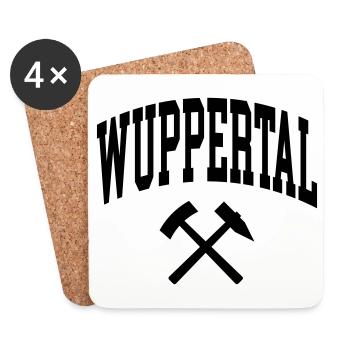 Wuppertal - Dessous de verre (lot de 4) - blanc - Devant