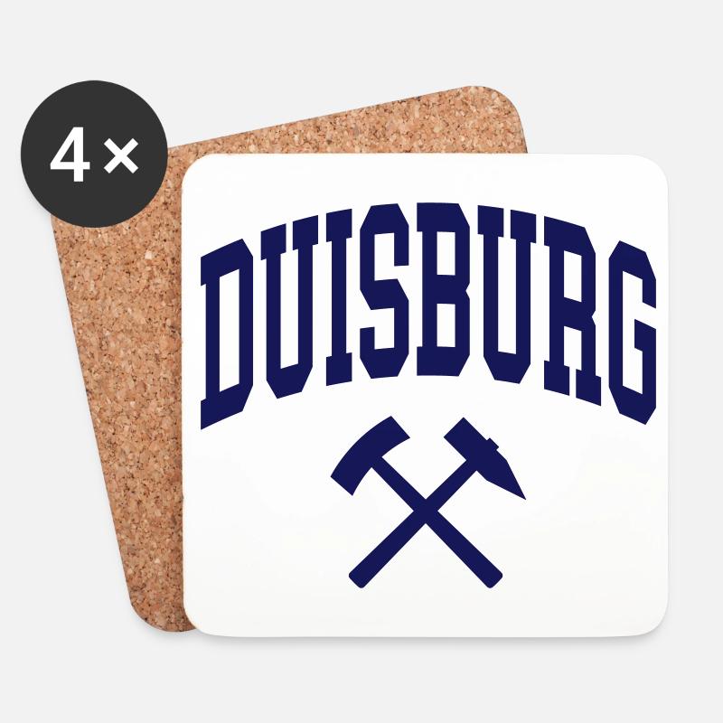 Duisburg - Untersetzer (4er-Set) - Weiß