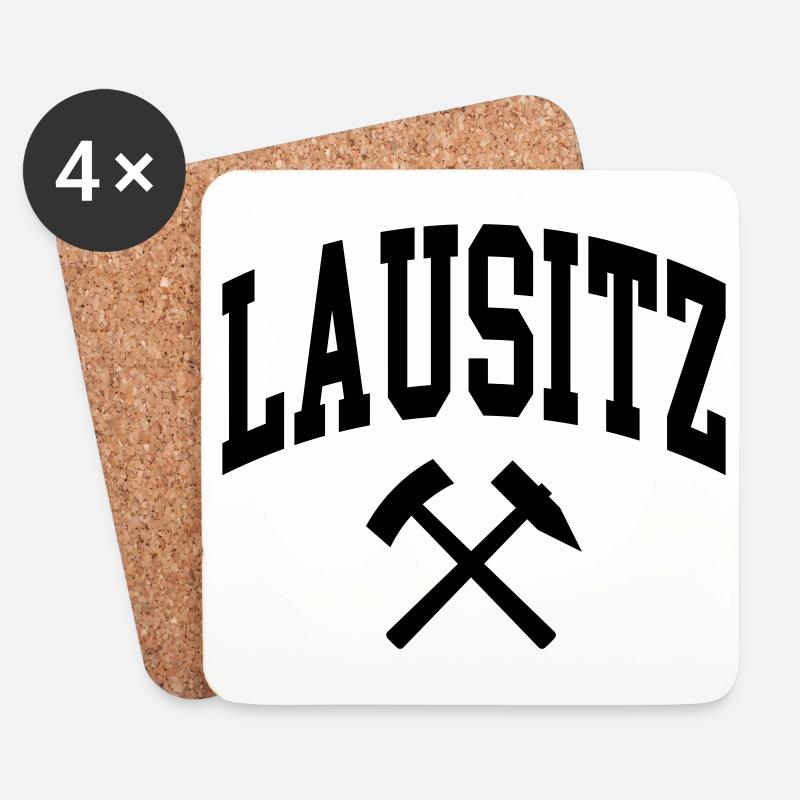 Lausitz - Untersetzer (4er-Set) - Weiß
