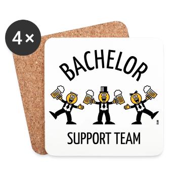Équipe de soutien Bachelor (Caricature / Danse / B) - Dessous de verre (lot de 4) - blanc - Devant