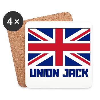 Union Jack, England, London - Untersetzer (4er-Set) - Weiß - Vorne