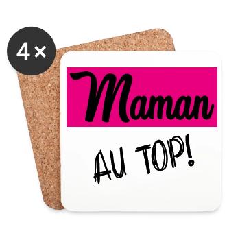 MAMA. OMA. MUTTERTAG - Untersetzer (4er-Set) - Weiß - Vorne