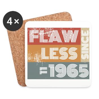 59. Birthday Flawless since 11/1965 - Coasters (set of 4) - white - Front