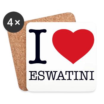 J’ADORE L’ESWATINI - Dessous de verre (lot de 4) - blanc - Devant