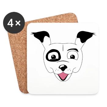 Poppy - Coasters (set of 4) - white - Front