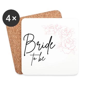 Bride to be - Coasters (set of 4) - white - Front