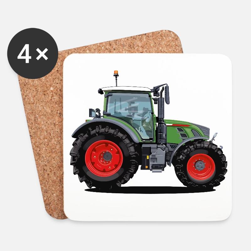Traktor, den jeder mag - Untersetzer (4er-Set) - Weiß