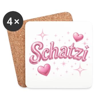 schatzi / Y2K Style - Coasters (set of 4) - white - Front