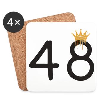 48 - Untersetzer (4er-Set) - Weiß - Vorne