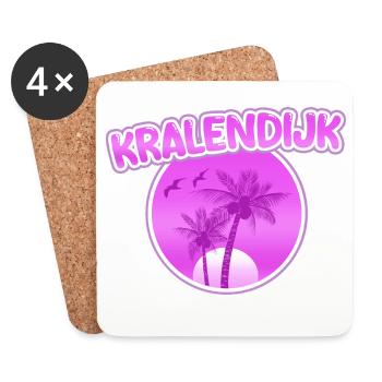 KRALENDIJK - Coasters (set of 4) - white - Front