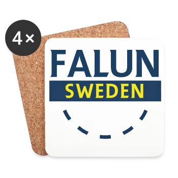 Falun Sweden Coat of Arms - Coasters (set of 4) - white - Front