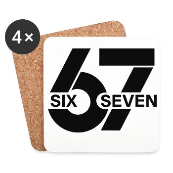 Six Seven Memes - Coasters (set of 4) - white - Front